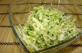 Как приготовить вкусный салат из свежей капусты